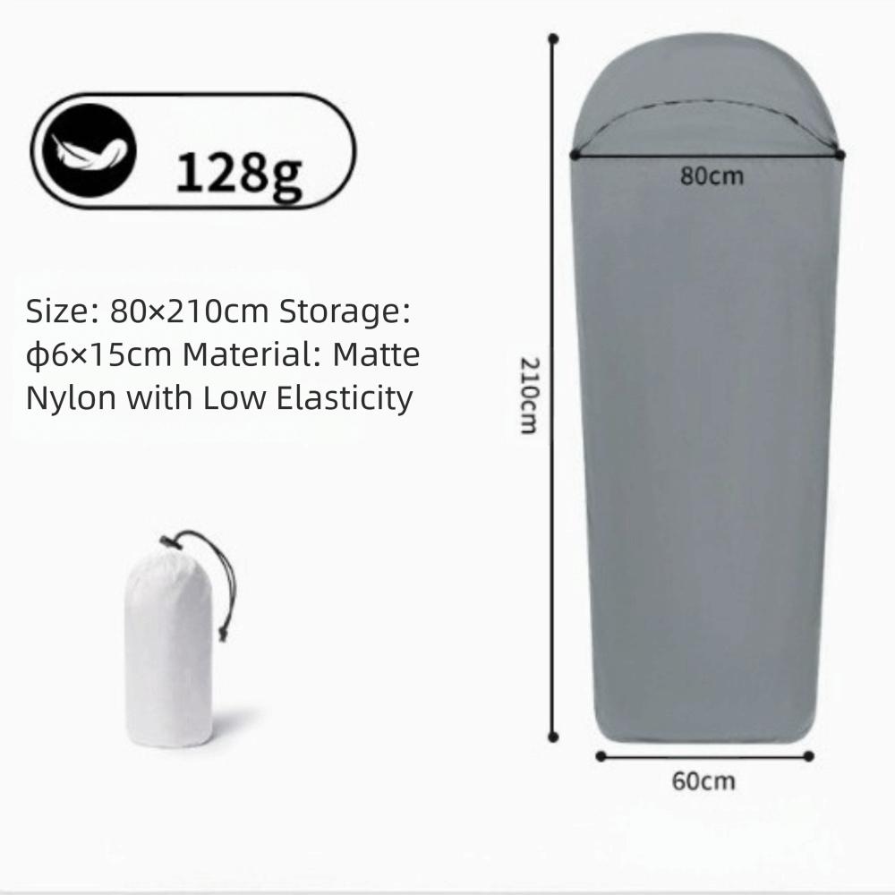 Ultralight Sleeping Bag Liner Warm Nylon Sleeping Bags Inner Liner Single Travel Hotel Camping Sheet Travel Hiking Camping