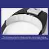 10X Stirnbandbrille Lupe Verstellbare Größe LED Lupe Lupenbrille Zum Lesen Optivisor Lupe Beleuchtet