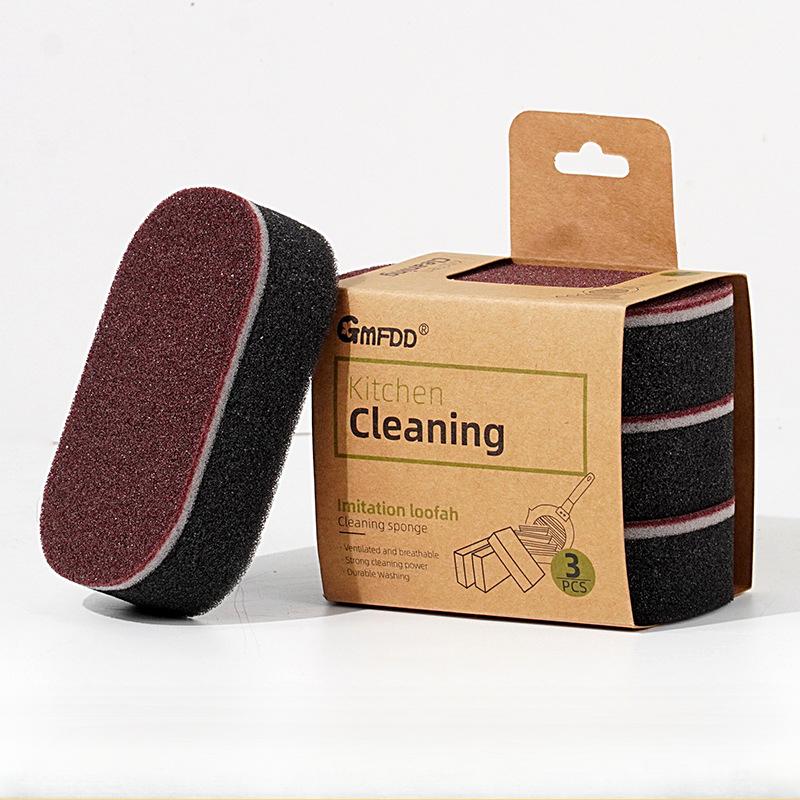 Magic Cleaning Sponges Double -sided Reusable Pan Pot Dishwashing Scouring Pads Household Kitchen Sponge Wipes Brush Clean Tools