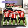 PSV Eindhoven Player Pattern Bedding Home Decoration Birthday Gift ( 1 duvet cover + 2 pillowcase, without core),fan merchandise.