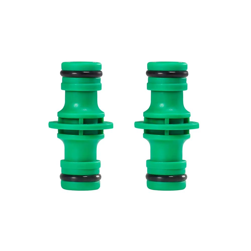 1/2" End Double Male ABS Quick Connector Garden Watering Hose Joint Adapter Extender Set for Pipe Tube