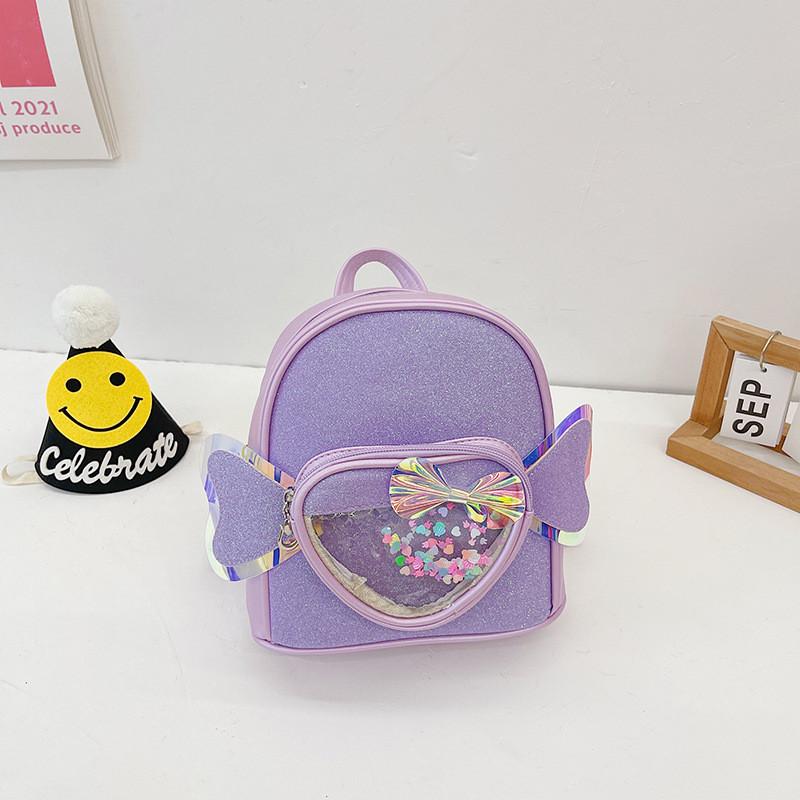 Adorable Cartoon Kids Backpack Lightweight Heart Wing Design For Girls And Boys With Durable And Comfortable Features For School Use