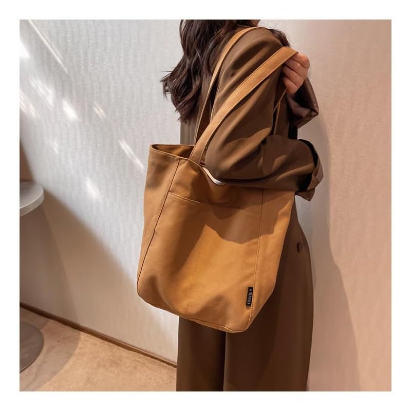 [Xpass] tote bag canvas a4 canvas tote canvas ladies men's Plain color With zipper With inside pocket bg102bro