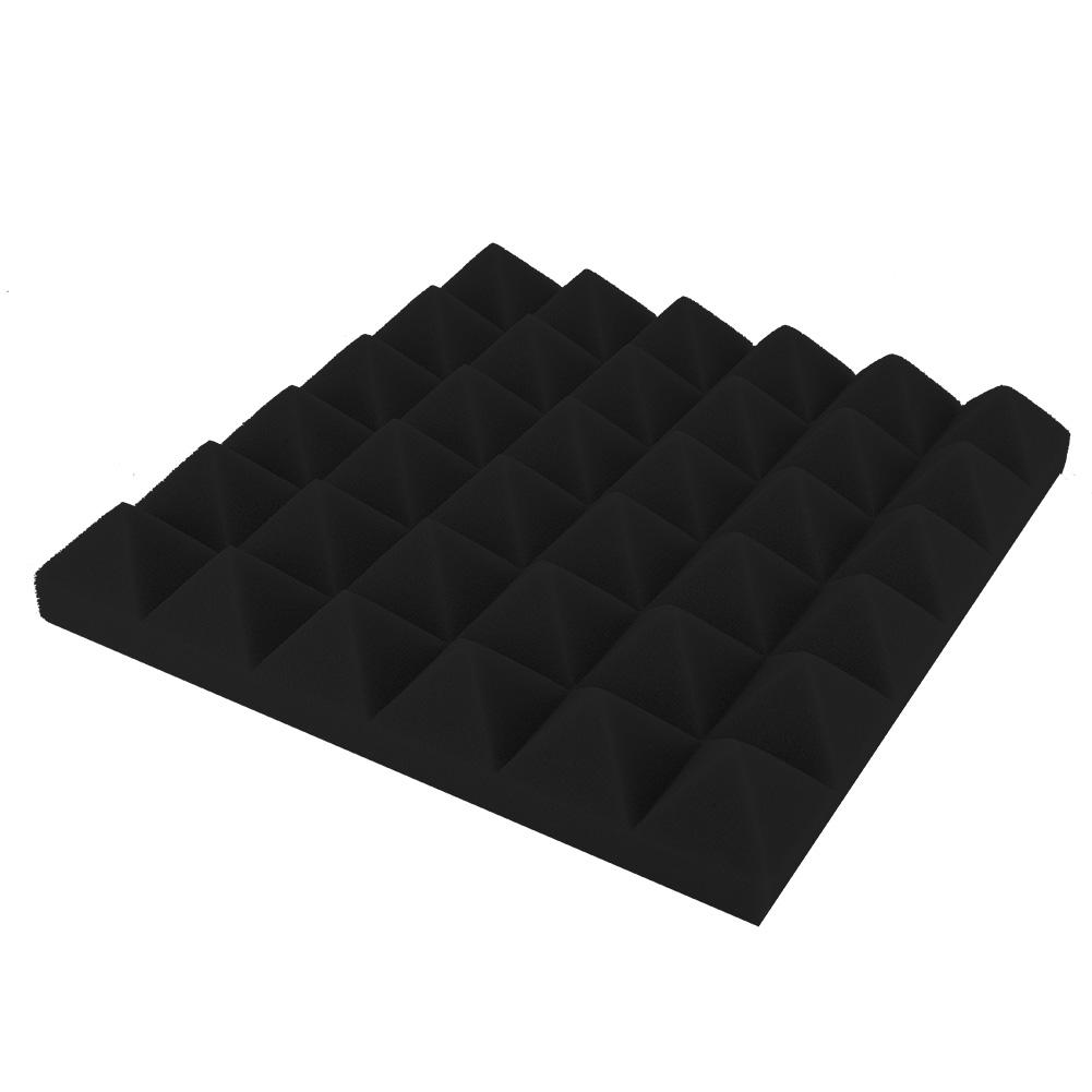 6 Buc. Panouri Acustice din Spumă Fonoabsorbantă în Formă de Piramidă Spumă Fonoizolantă pentru Cameră de Pian