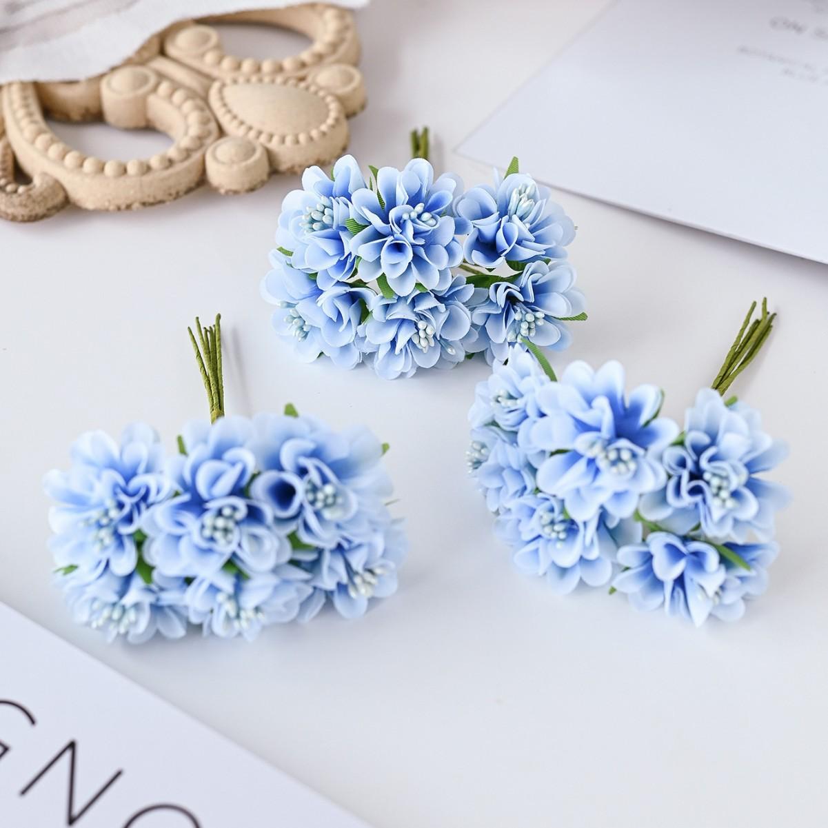 Artificial Flower Bouquet With Stamen Cutouts One Size