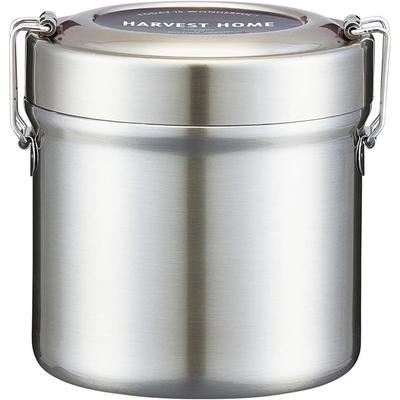 Skater Insulated Bento Box Bowl Type 600ml Small Capacity Stainless Steel Lunch Jar Insulation Cooling Vacuum Structure Basic STLB1AG-A