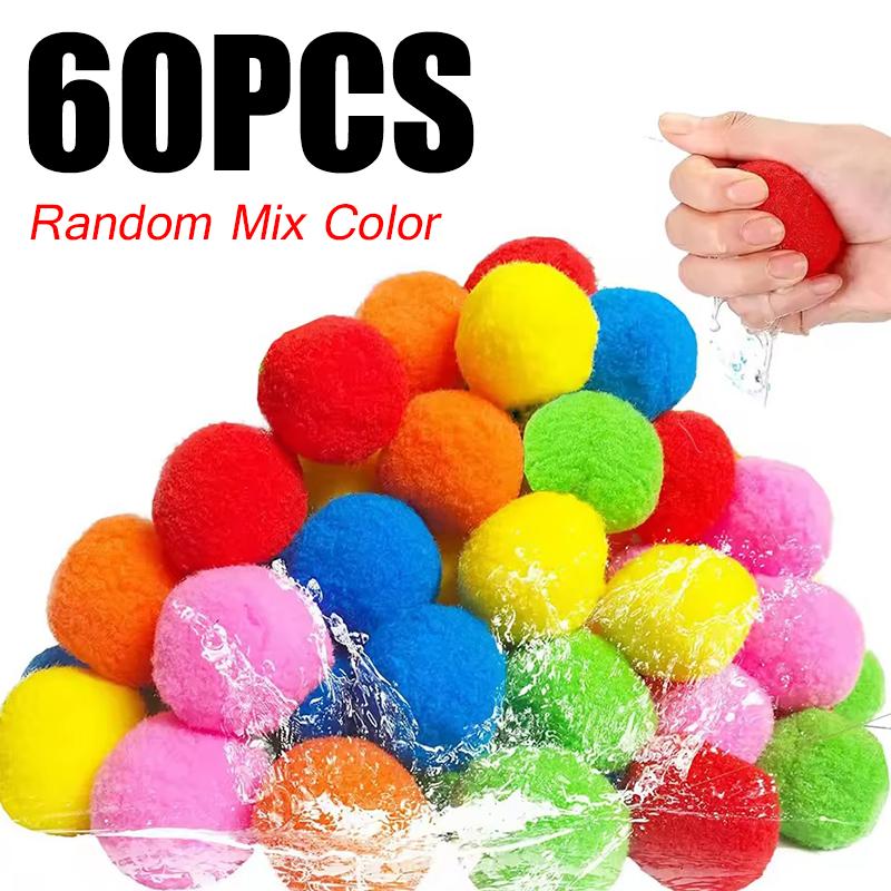 10/30/42/50/60PCS Water Balls Funny Outdoor Games Props Suitable for Swimming Pool Beach Party Interactive Summer Water Toys ZYF