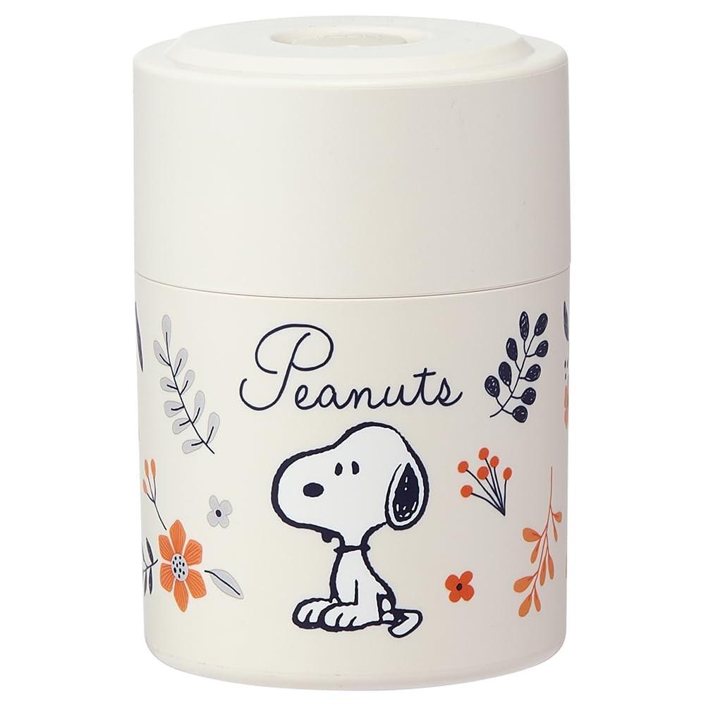 Skater Airtight Storage Container with Push Button 520ml Snoopy Made in Japan POS5-A