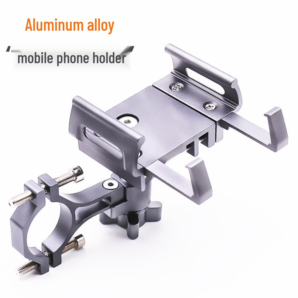 Aluminum Alloy Phone Holder for Bicycles, E-bikes, Motorcycles, and Cars