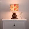 42 cm Wood Table Incandescent Lamp Rustic Bedside Desk Nightstand Lamp For Bedroom Living Room Office Decor Bulb not included