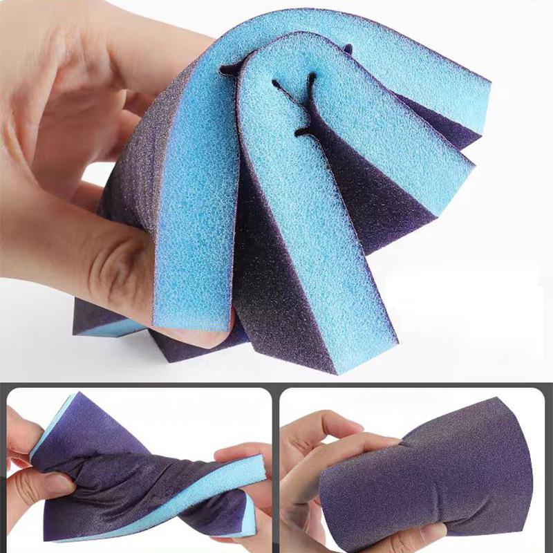 Polierschleifschwammblock 80-220 Körnung 96x120x11mm Schleifblock Nass Trocken Schleifschwamm Schleifpapierblöcke Grau/Blau