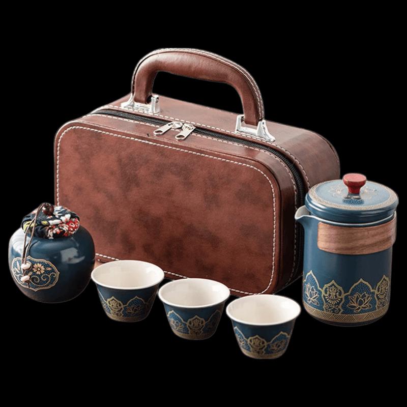 Portable Kung Fu Tea Set with Travel Case