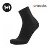 OnSocks Crew Sports Socks Black 2 Pairs