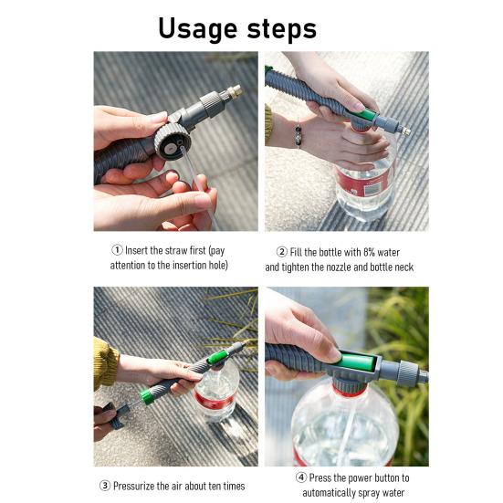 Bottle Spray Nozzle Adjustable Mister Water Column Nozzle Bottle Attachment Sprayer Fits