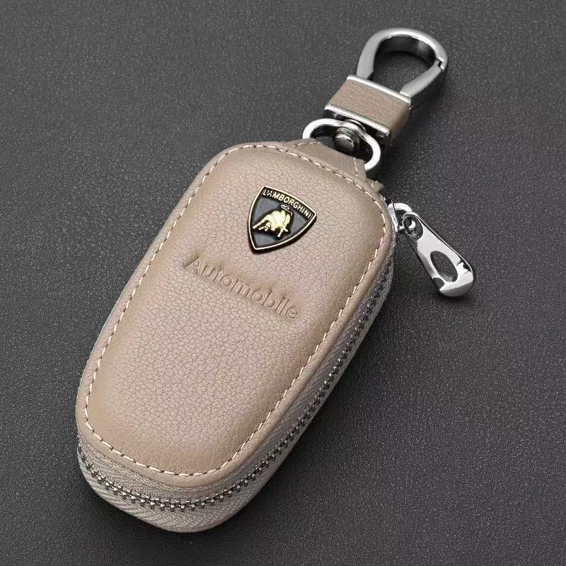 Leather Car Key Bag Multifunction Organizer Wallet For Lamborghini LP570 LP610 Urus LP700 LP770 Gallardo Aventador Accessories