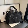 Borse Messenger Casual in Velluto a Coste Grande Capacità per Pendolari Mamma Portatile Borsa a Spalla Multi Scomparti Borse Tote da Campeggio