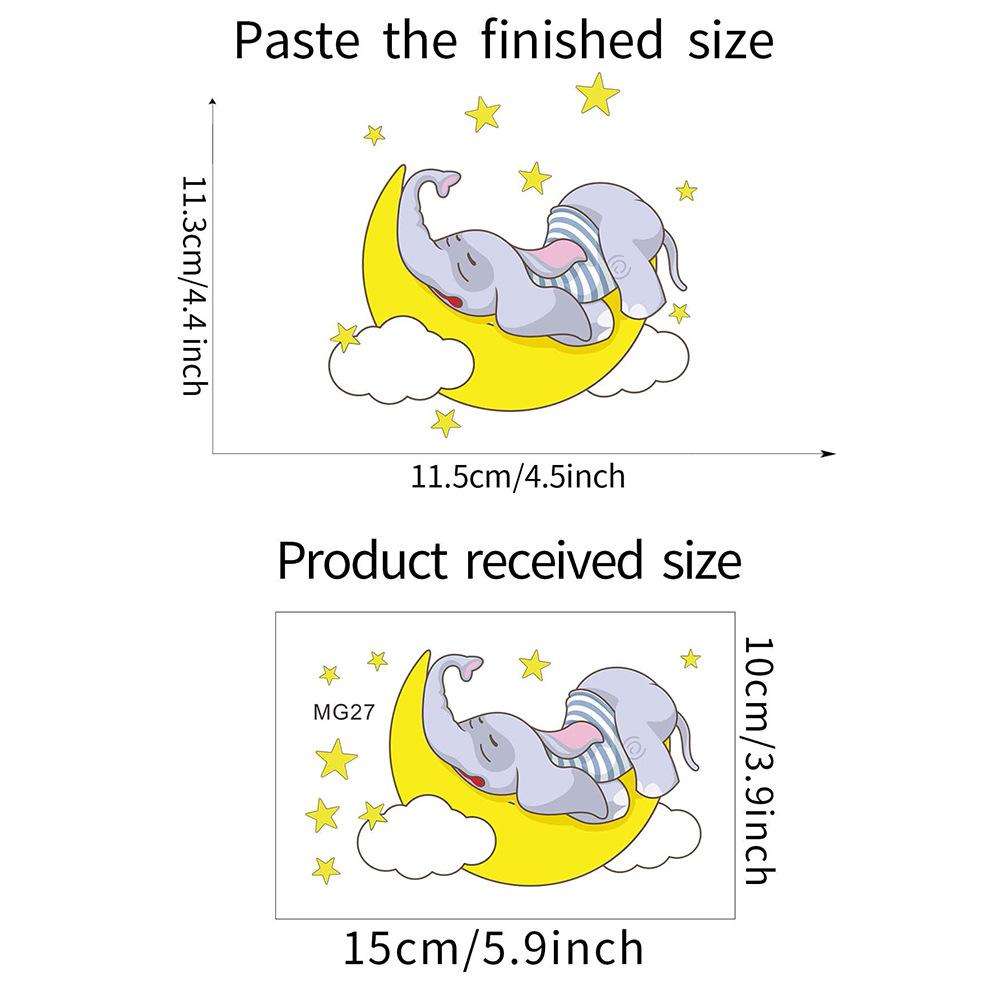 Cartoon Cute Animal Combination Switch Bedroom Living Room Home Decoration Switch Sticker