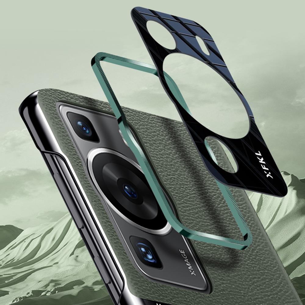 For Huawei P60 Pro Shockproof Case PC PU Leather Case Smartphone Protective Cover