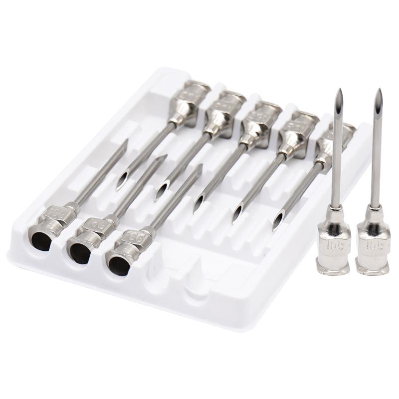 10Pcs Veterinary Syringe Needles Goat Pig Chicken Pet Injection Syringe Vaccination Vet Farm Tools Poultry Livestock Veterinary