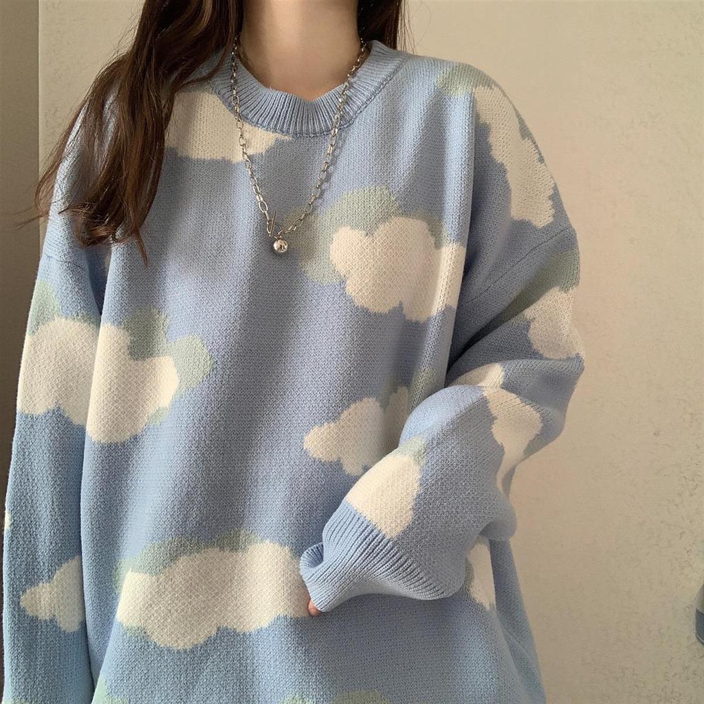 Korean V-Neck Loose Knit Sweater Vest - Women's Long Sleeve Casual Style