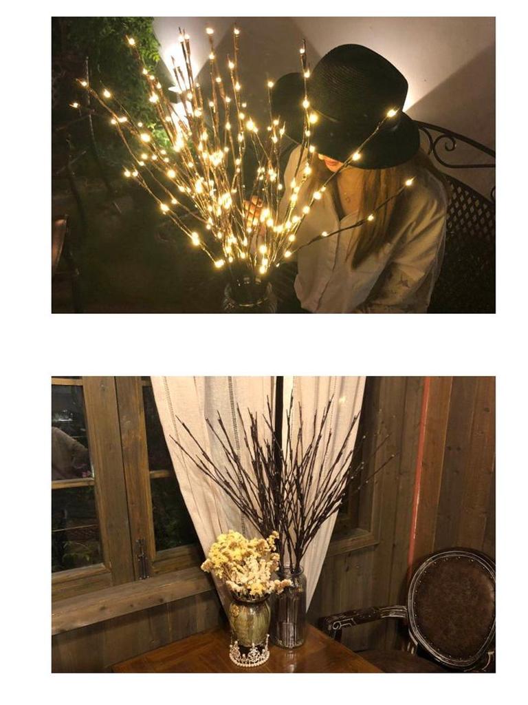 USB LED Twig Lights: 3 Branches, 60 Heads, Room & Holiday Decoration, Vase Tree Lights