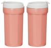 Skater Octagonal Stainless Steel Tumbler with Lid, 350ml, Vacuum Insulated, Flap Lock, Terracotta Orange, SMVO4-A