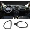2xLeft & Right Dashboard Air Outlet Vent Cover Trim  Ring for Jeep Renegade 16+