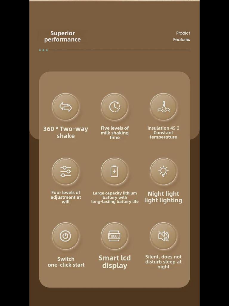 Smart Baby Milk Shaker: Fully Automatic Constant Temperature Stirrer and Mixer