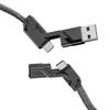 4 In 1 Fast Charge Dual Data Cables Fast Charging PD 27W Power Charging Cable for Travel USB Charger Cable