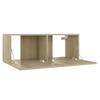 Vidaxl 3-Cz. Set de mobilier TV, Stejar Sonoma, Material pe bază de lemn