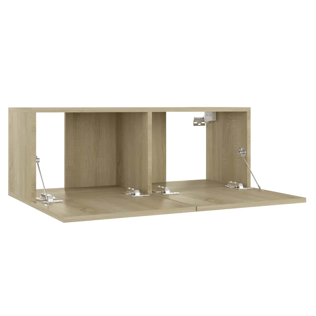 Vidaxl 3-Cz. Set de mobilier TV, Stejar Sonoma, Material pe bază de lemn