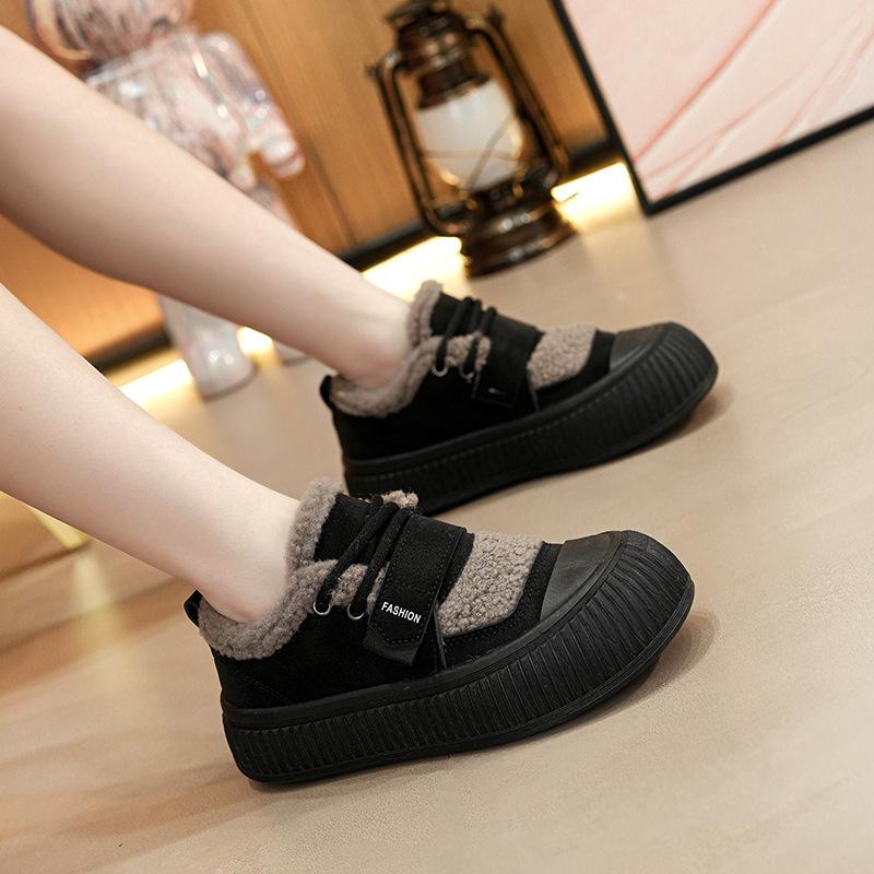 Winter new velvet sneakers isn't soft-soled non-slip warm cotton shoes casual shoes XT