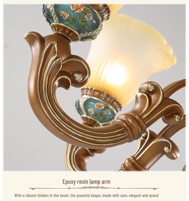 European Luxury Chandelier - Retro Atmospheric Lighting for Living Rooms and Bedrooms