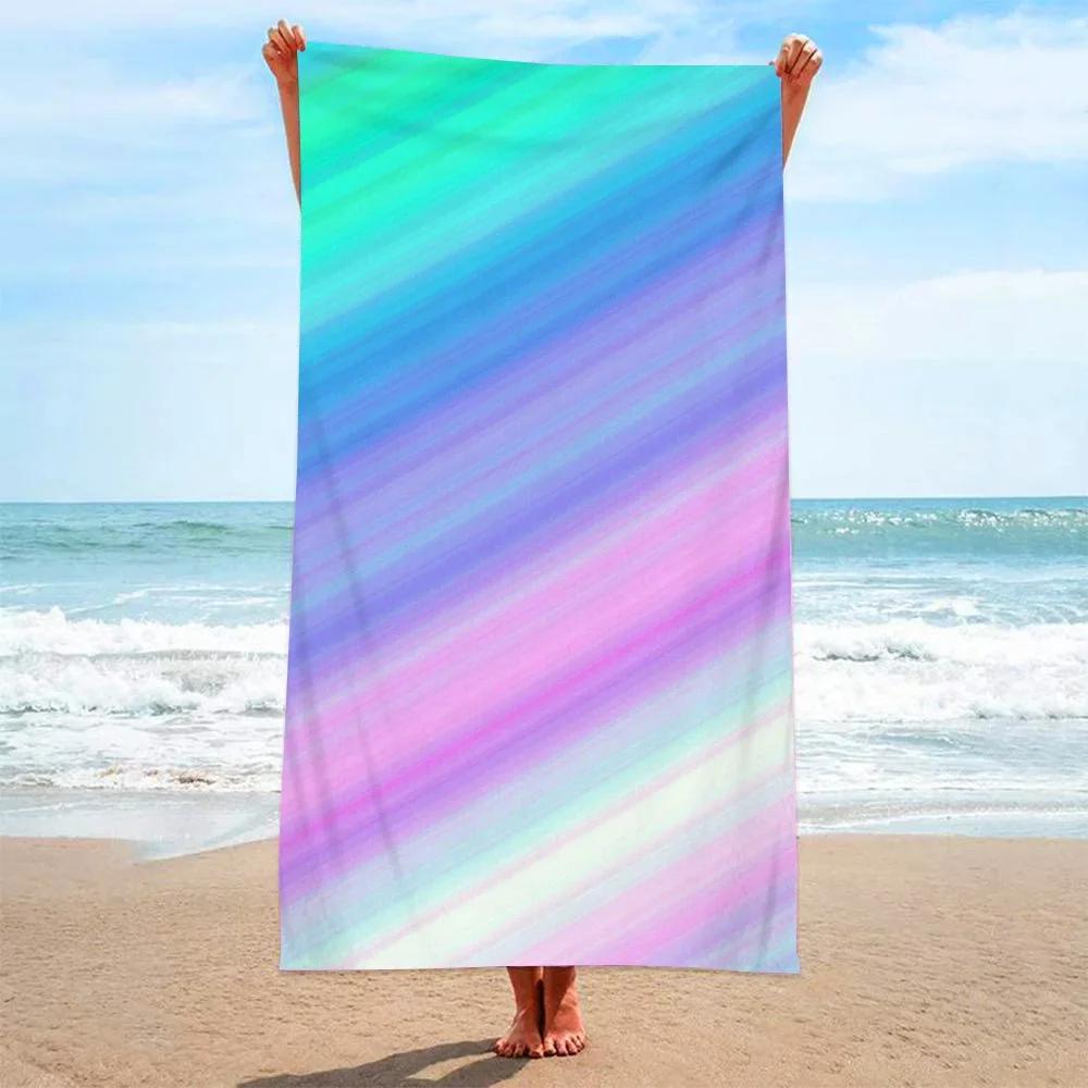 Abstract 3D Geruit Mooie Strandlaken Zandloos Badlaken Zomer Badjassen toalla tumbona voor Man Vrouw
