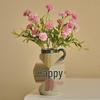 Valley Ceramic Vase: Japanese Retro Hand-Painted Single-Eared Sunflower Pot for Living Room Flower Arrangements