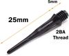 Win.max Professional Plastic Tip Dart Points  500 Pack in Black with 2BA Plastic Thread Replacement Accessories Set