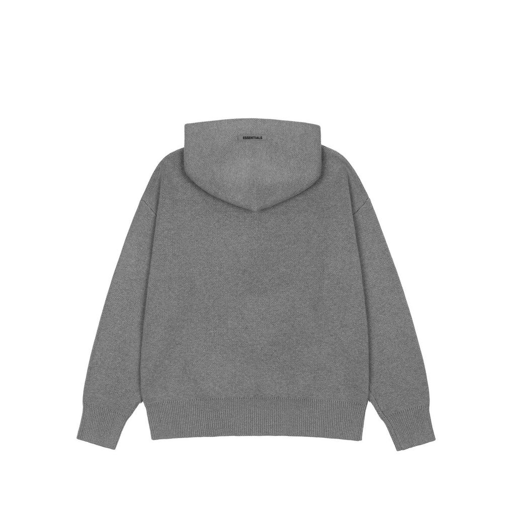 ESSENTIALS Unisex Codzienna Bluza z Kapturem z Dzianiny z Napisem