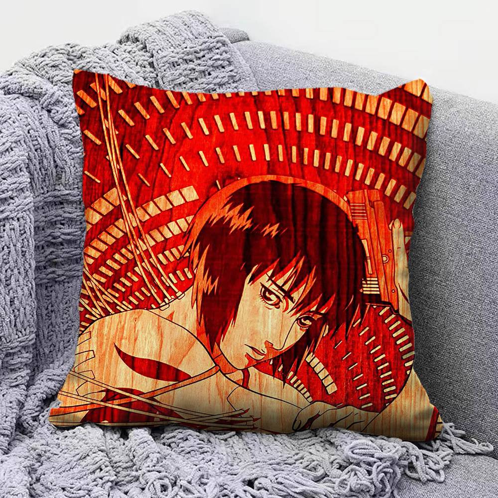 Ghost in the Shell Manga Motoko Kusanagi Pillow Covers, Home Sofa Cushion Covers and Aecorative Custom