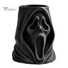 Holiday Gift for Kids Halloween Ghost Face Candy Bucket, 3D Printed Trick or Treat Snack Holder, Creative Pen Holder Spooky Screaming Desktop