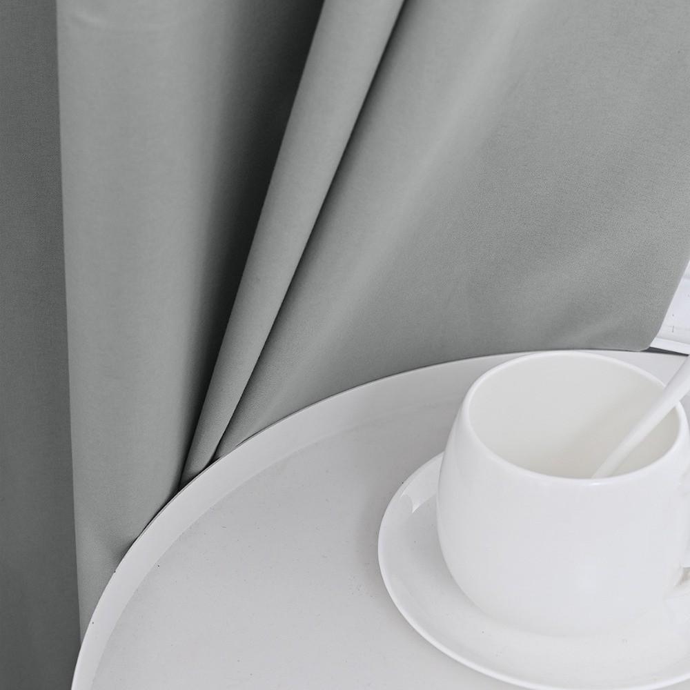 Sunshade Blackout Curtain with Rod Pocket Curtains for Bedroom Window Curtain Dining Room