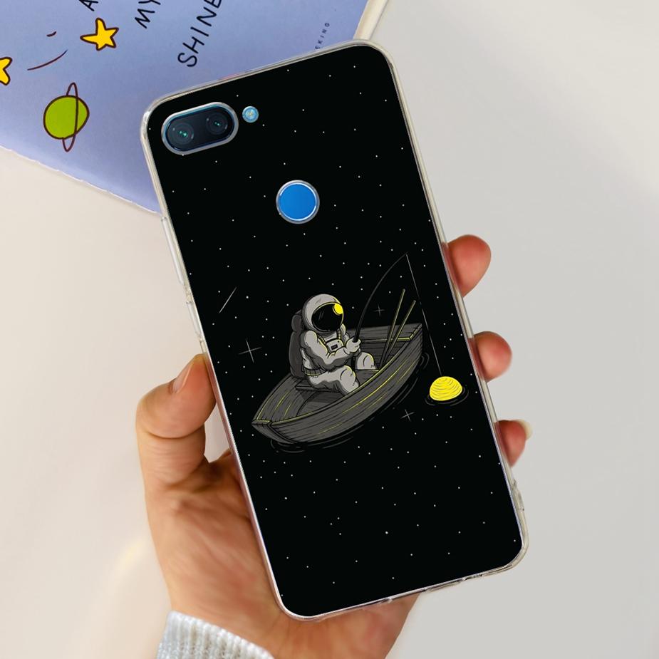 For Xiaomi Mi 8 Lite Case Cute Painted Cover Clear Silicone Phone Case For Xiaomi Mi 8 Lite 8Lite Back Cover 6.26'' Fundas Coque