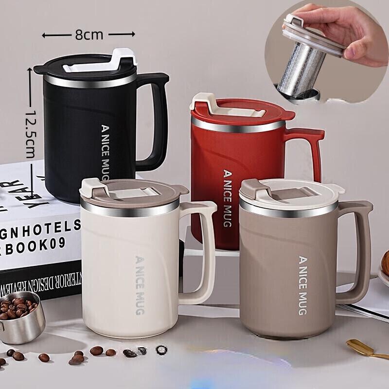 Shangqi Double-layer Stainless Steel Coffee Mug with Tea Infuser