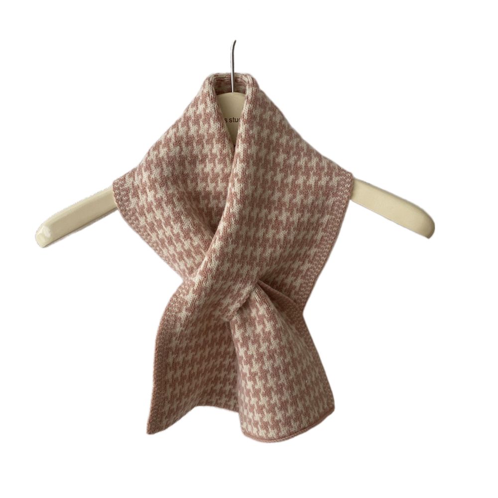 

Lattice Thickened Female Plaid Women Winter Scarves Knitted Shawls Korean Long Shawls Grid Wraps розовый