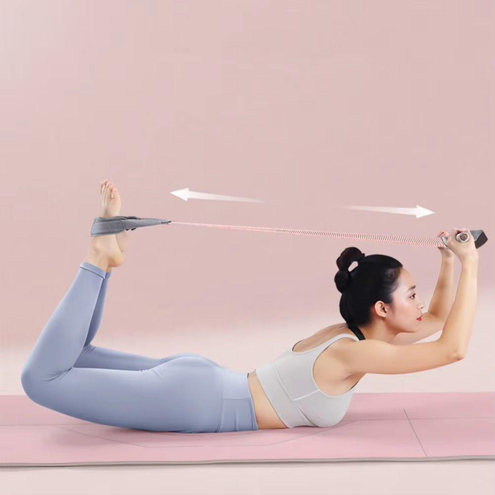 Elastic Resistance Bands Latex Ankle Pull Rope Resistance Band with Handles  Fitness Training