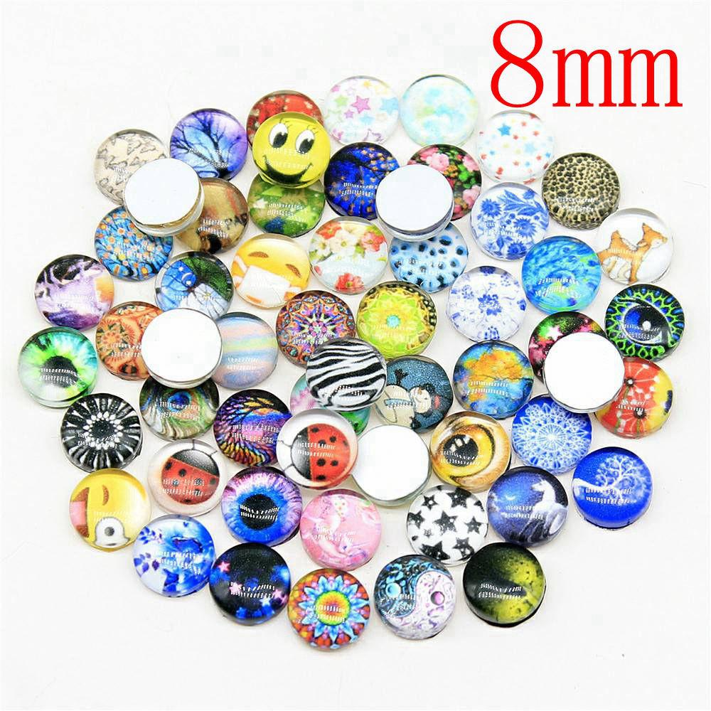 Flat Back Glass Cabochon Accessories Parts Male Jewelry Bulk Personalized Materials