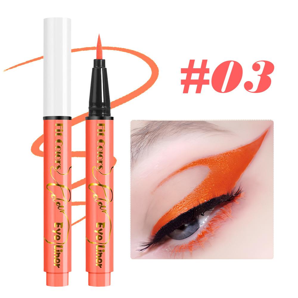

UV Fluorescent Eyeliner Pen Liquid Green Yellow Pink Orange Colorful UV Light Neon Eye Liner Face Body Paint Pen Festival Makeup