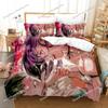 3D Print Anime Tokyo Ghoul Bedding Set Duvet Cover Bed Set Quilt Cover Pillowcase Comforter King Queen Size Boys Adult Bedding