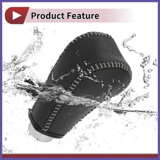 Car Gear Shift Knob Cover for Honda CR-V 2015-2016 Black Grey  Faux Leather New