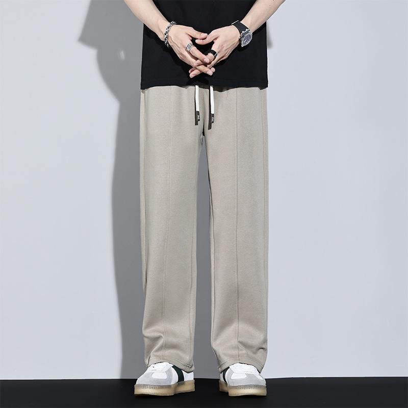 

Мужские свободные прямые брюки с эластичной резинкой на талии, весна/лето XL (for 140 catty)