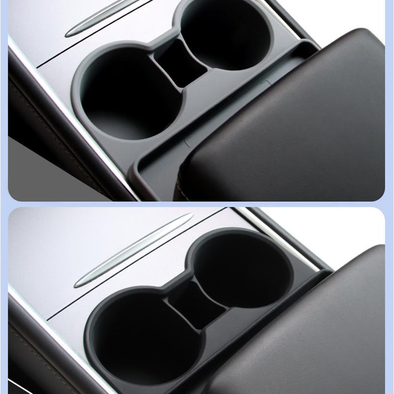 Water Cup Holder For Tesla Model Y /model 3 Central Control Cup Holder Drink Holder Storage Tray Car Interior Accessories
